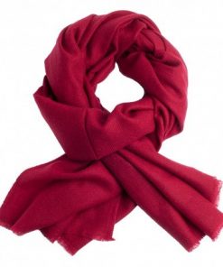 Cashmere tørklæde vinrød