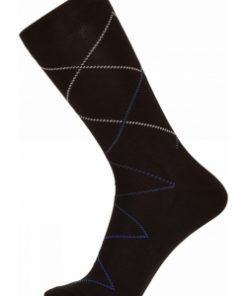 JBS bambusstrømpe i navy med stribet design til herre Navy 45-48