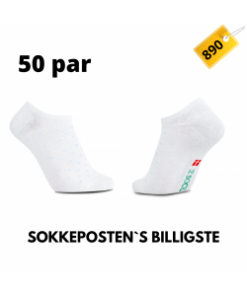 iZ Sock 50pak bambus ankelstrømper med blå prikker i hvid ( NY SOMMERKOLLEKTION ) 782-defaultCombination
