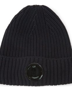 C.P. Company Goggle Merino Beanie Sort