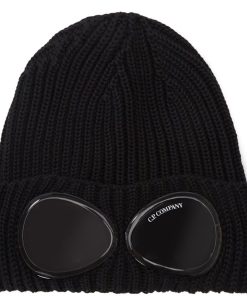 C.P. Company Goggle Merino Beanie Sort