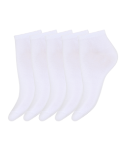 DECOY 5-Pak ankel strømper i gaveæske i hvid til kvinder 37 - 41 Hvid