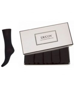 DECOY 5-Pak ankelstrømper i gaveæske i sort til kvinder Sort 37 - 41