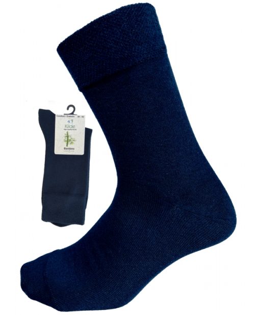 KildeÂ® Comfort & Diabetes,bambus ankelstrømper i mørkeblå. Unisex