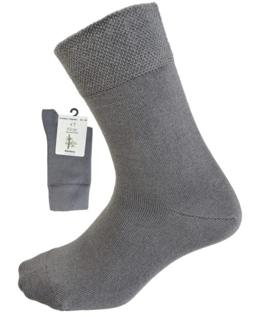 KildeÂ® Comfort & Diabetes, bambus ankelstrømper i mørkegrå. Unisex